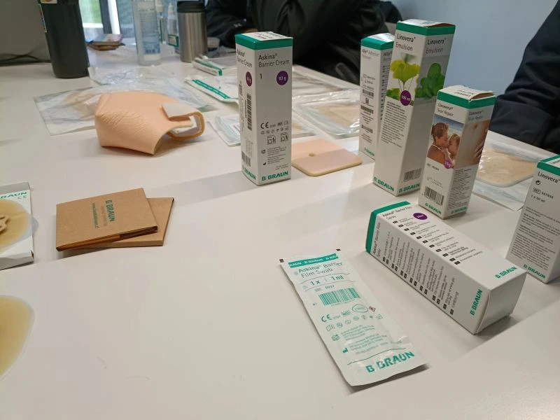 Productos de B. Braun durante la capacitación del equipo